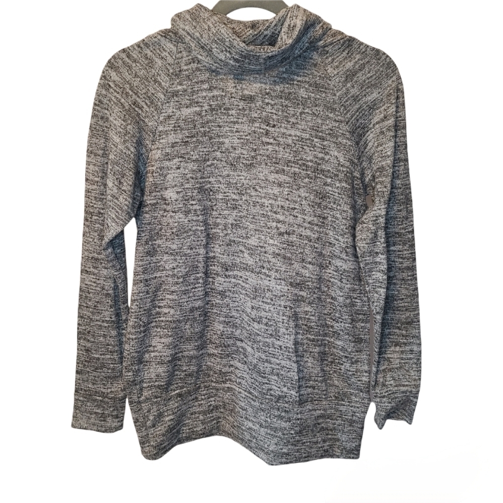 Perseption Concept Gray Cowl Neck Lightweight Lon… - image 2